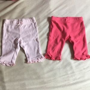 Two pink Newborn size pants, only used for baby dolls, no stains, or rips